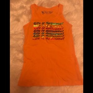 “Life is Delicious” tank top